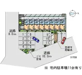 ★手数料０円★前橋市鳥羽町 月極駐車場